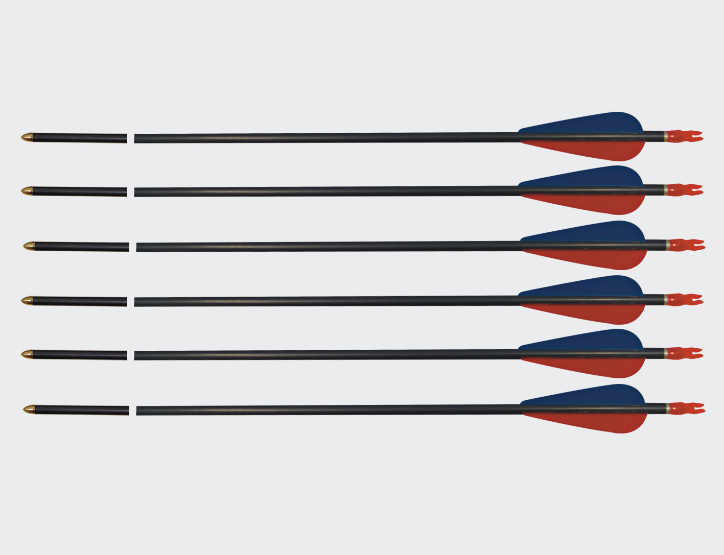 Archery Aluminium Arrow (Set of 12)-0