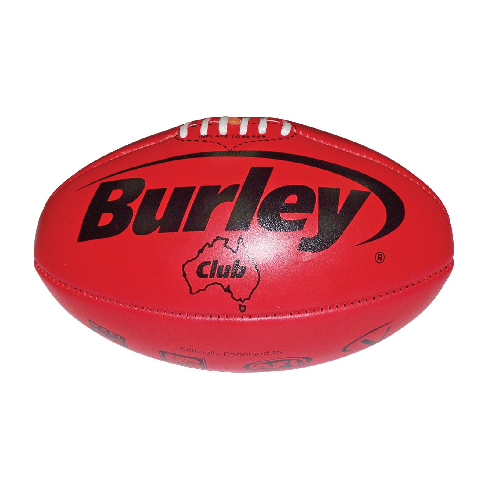 Football Burley Club Red Size 3