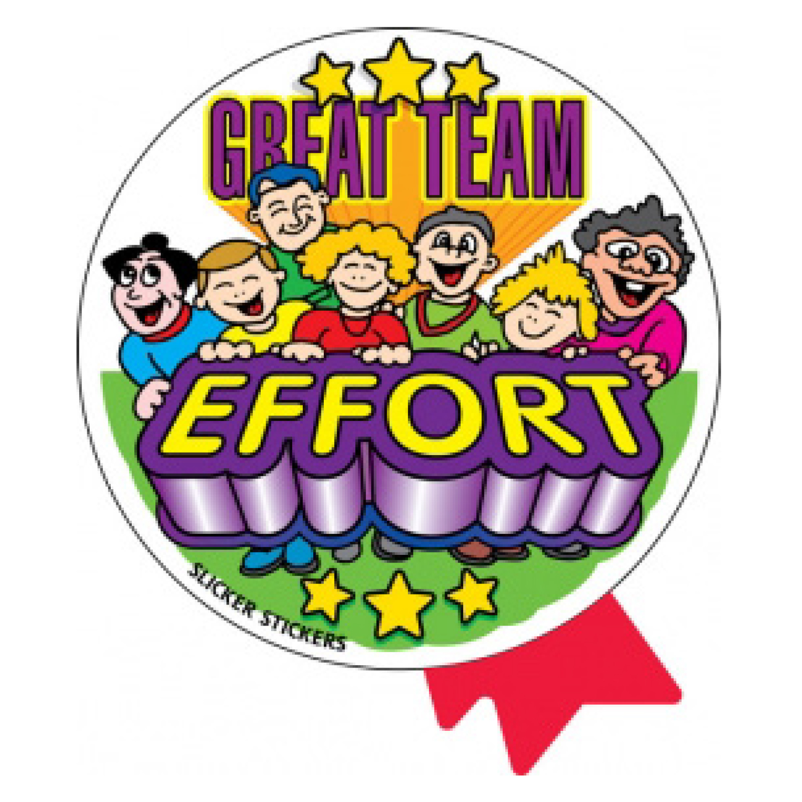 Sticker Great Team Effort (Box of 50)