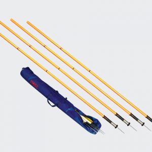 Agility Pole Deluxe (Set of 4 with Free Bag)-0