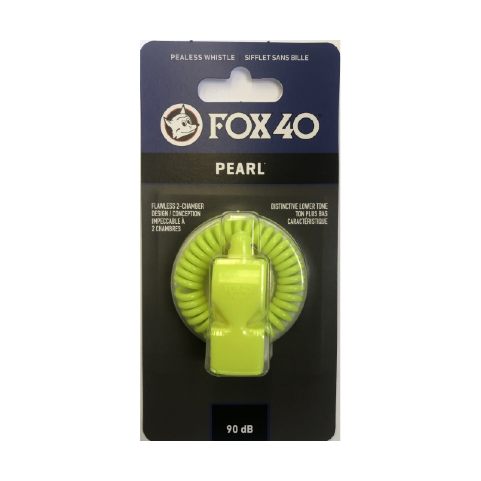 Fox 40 Pearl with Wrist Coil Whistle