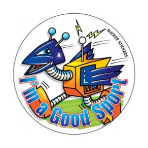 Sticker I'm A Good Sport Emu Robot (Box of 50)