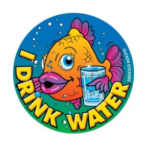 Sticker I Drink Water (Box of 80)