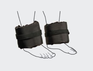 Ankle Cuffs Nylon Covered Cell Foam Pair