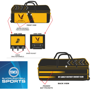 Mt Lawley CC Wheelie Kit Bag