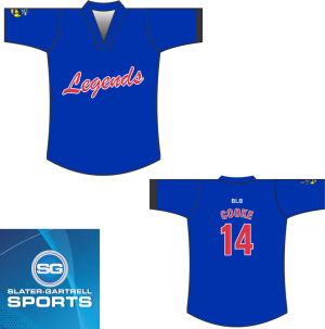 Legends Softball Club Ladies Short Sleeve Playing Shirt