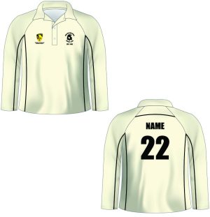 Midland Guildford CC Cream Playing Shirt Long Sleeve (Senior Male and Under 17 Boys)