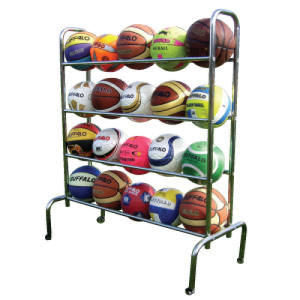 20 Ball Rack on Wheels