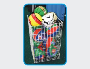 Storage Basket White Wire Mesh 750H x 510W x 510L