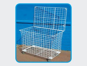 Storage Trolley on Wheels with Lid 600H x 600W x 1000L