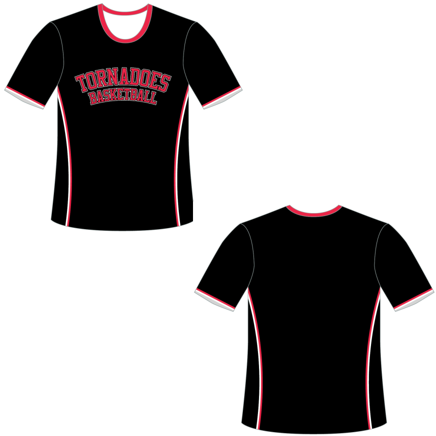 Tornadoes Basketball Club Warm-up T-Shirt 1 Tornadoes Basketball Club Warm-up T-Shirt