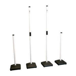 Telescopic AFL Goal Posts with Water Filled Base