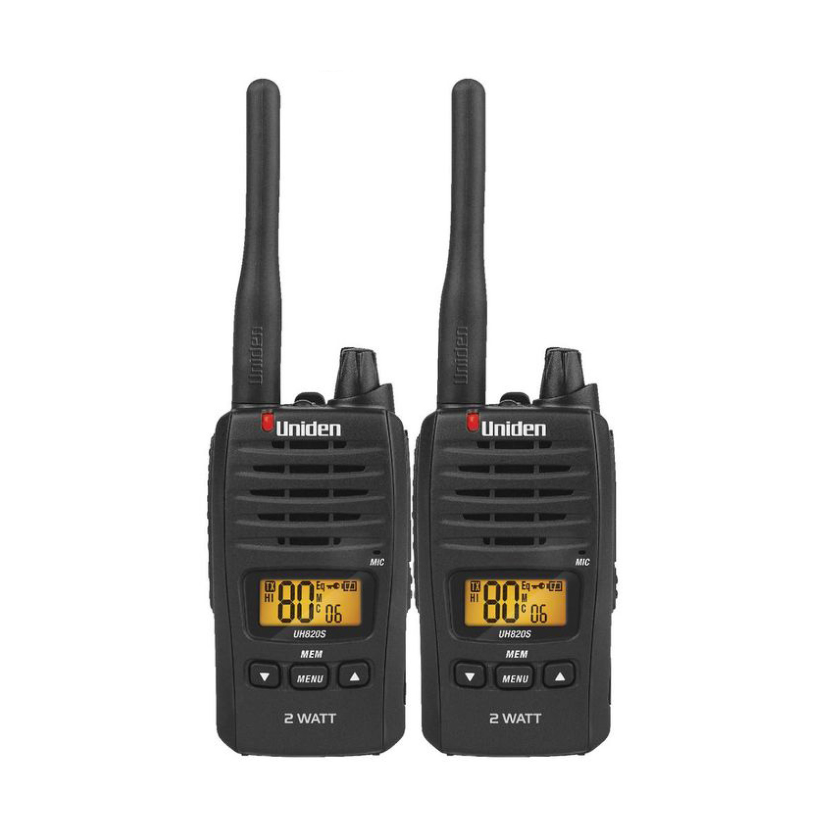 UH820S-2 TWIN PACK Handheld 80 Channel 2W UHF Radio 1 UH820S-2 TWIN PACK Handheld 80 Channel 2W UHF Radio