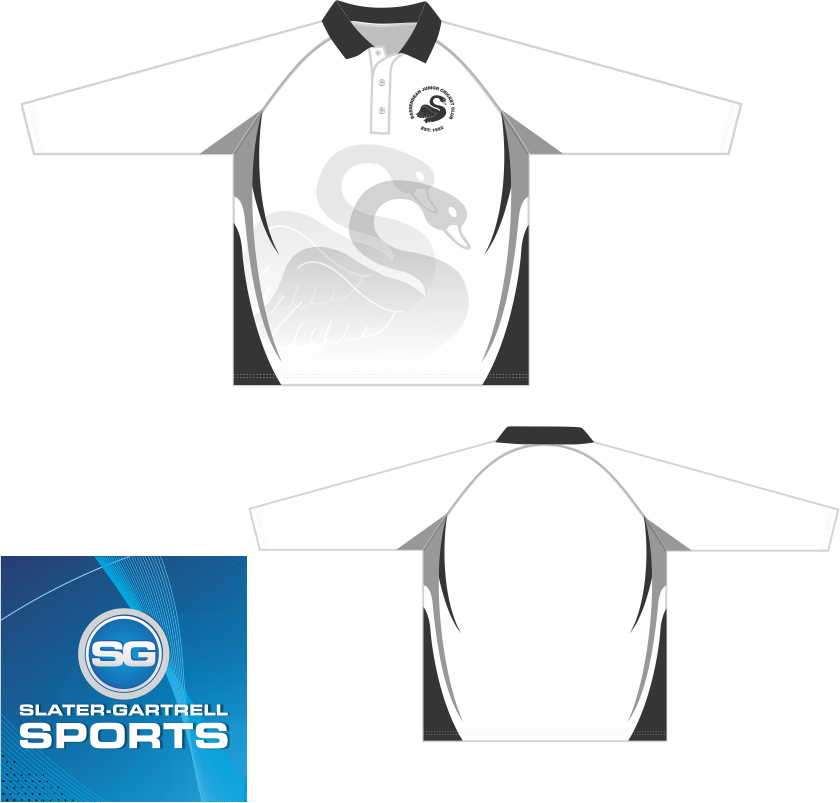 BJCC Playing Shirt long Sleeve | Name and Number - White 1 BJCC Playing Shirt long Sleeve | Name and Number - White
