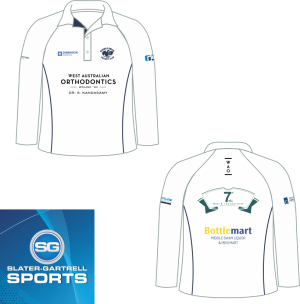 Middle Swan CC White Long Sleeve Playing Shirt
