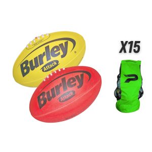 Burley Attack Football Kit (Bag of 15 Balls)