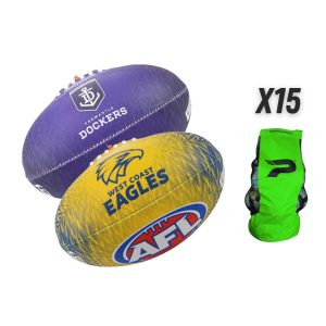Kookaburra Club Football Kit (Bag of 15 Balls)
