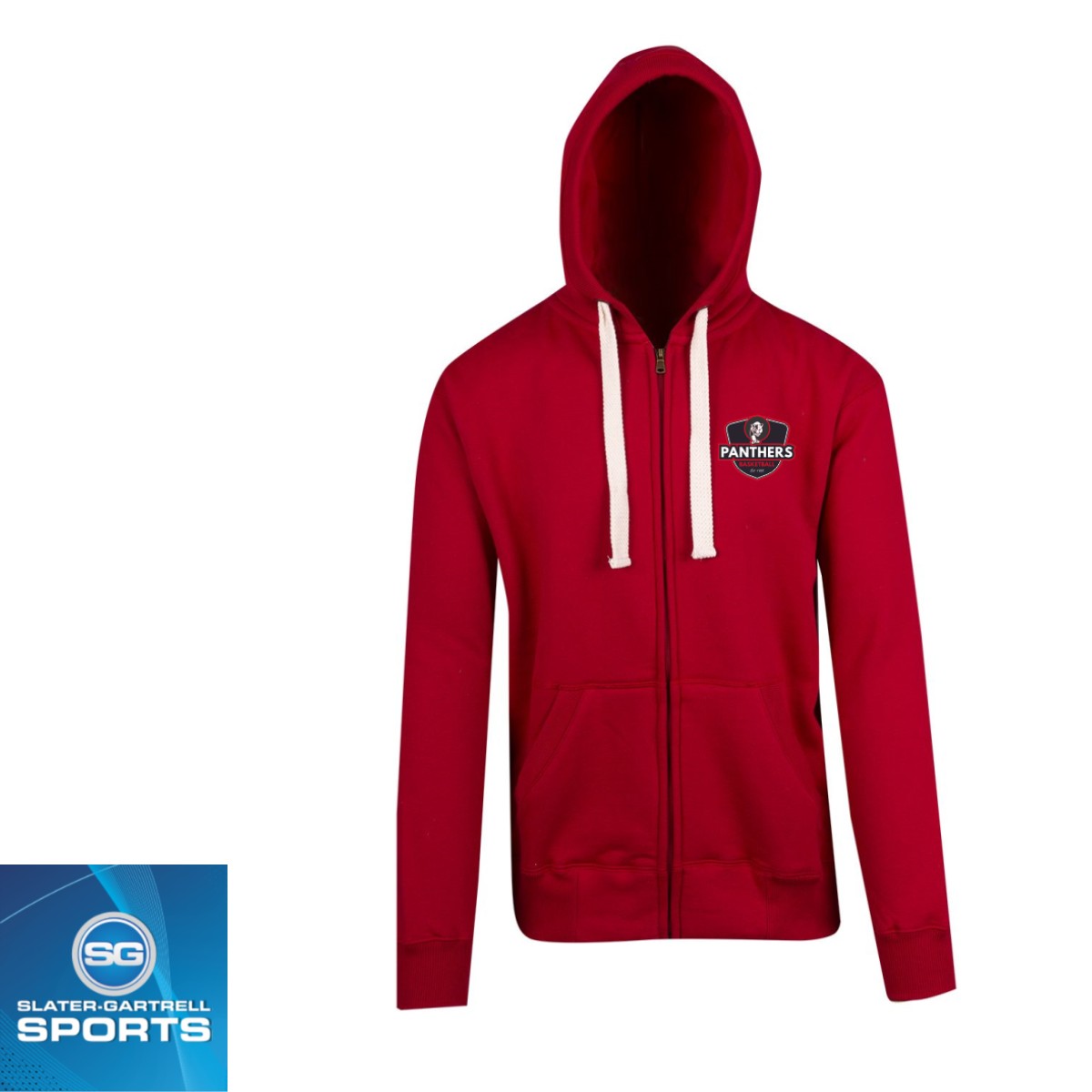 Panthers Basketball Heavy Zip Fleece Hoodie 2 Panthers Basketball Heavy Zip Fleece Hoodie - Image 2